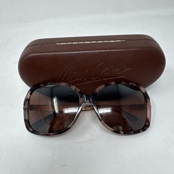 MAUI JIM MELIKA MJ 760-09T *FRAME ONLY SUNGLASSES PINK TORTOISE 58-16-140 W/case - Picture 1 of 9